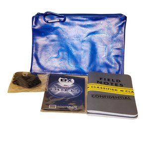 Loot Crate Lot Field Notes Shield Badge Lanyard Zipper Bag New